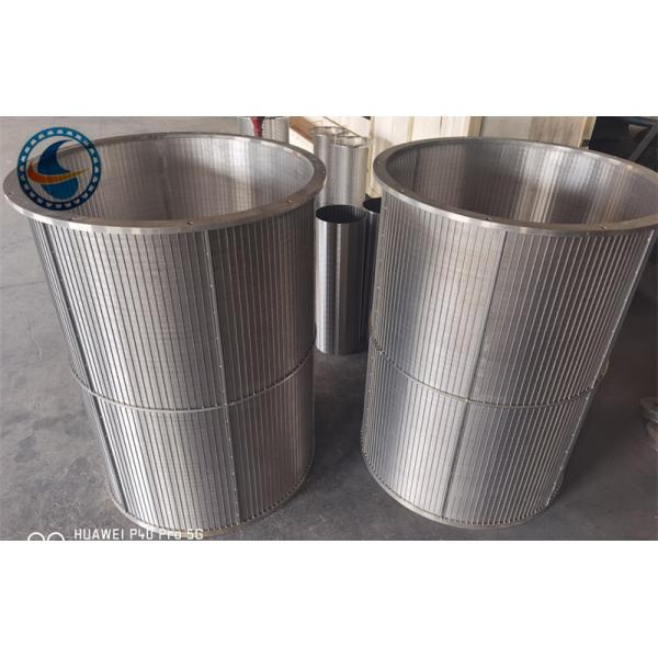 ID 50mm Stainless Steel 316l Johnson Vee Wire Screen Screw Extruder Filter Cylinder