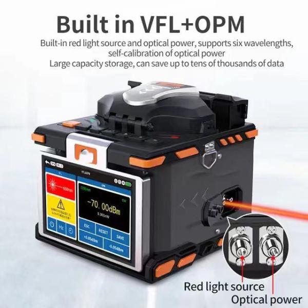 M5 Fiber Fusion Splicer 4 Motor Core Alignment Mini Optical Fiber Welding Machine For Ftth