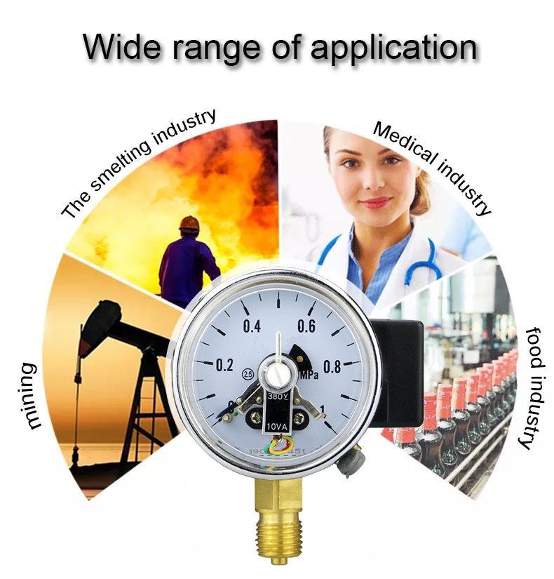62.5mm Nominal Diameter 30va Pressure Gauge for Air Compressor and Hydraulic Vacuum