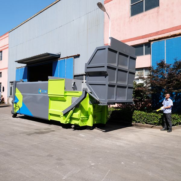 6 Ton 15000L Mobile Garbage Compactor with 24Mpa Compression Force for Heavy Duty Solid Waste Collection
