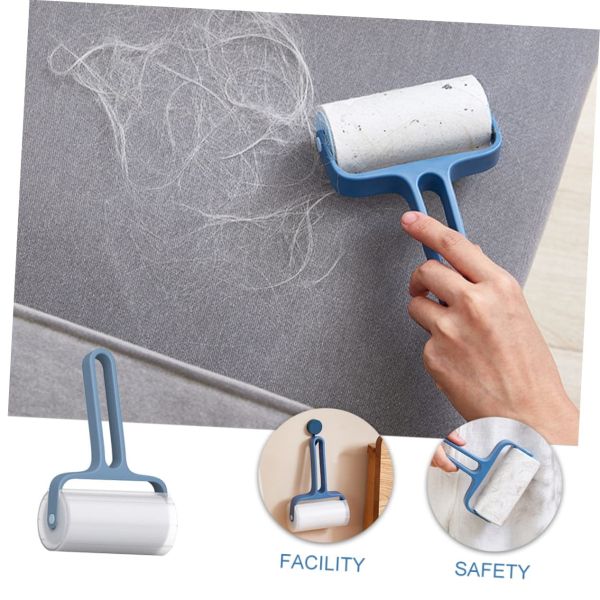 Tearable Roll Paper Sticky Roller Dust Wiper Pet Hair Clothes Carpet Tousle Remover Replaceable Home Cleaning Brush Accessories