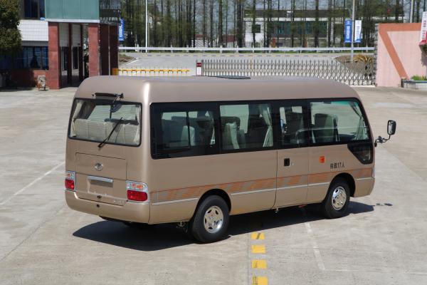 RHD 19 Seater Mini Bus 4.3T Rear Axle , Diesel Coaster Mini Bus Energy Saving