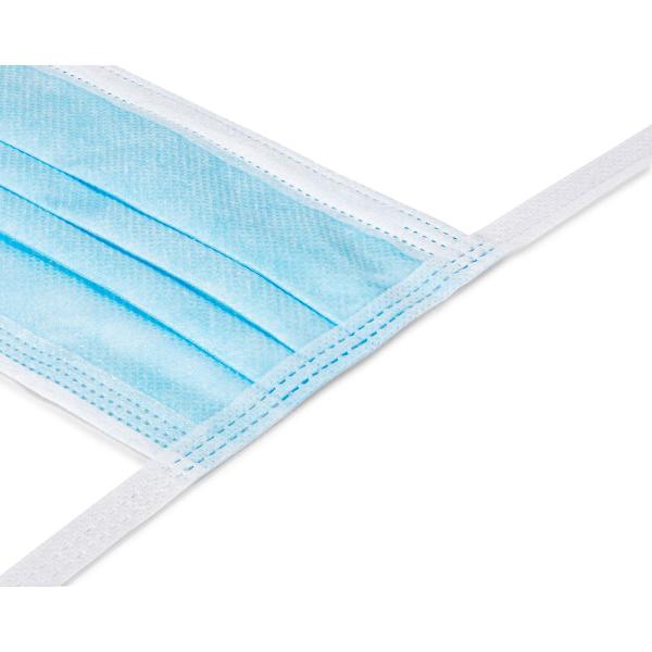 Individually Wrapped PP Nonwoven Tie on Surgical Mask 17.5x9.5cm