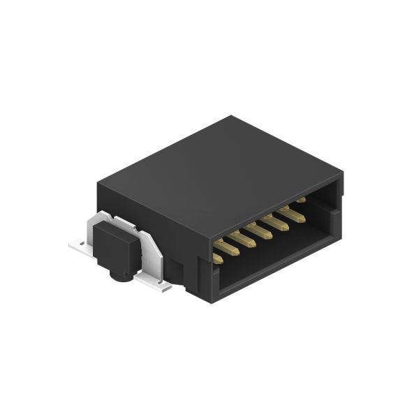 1.27mm Pitch High Speed Board To Board Connector Right Angle 90° SMT Type 10.00mm Length Floating Design