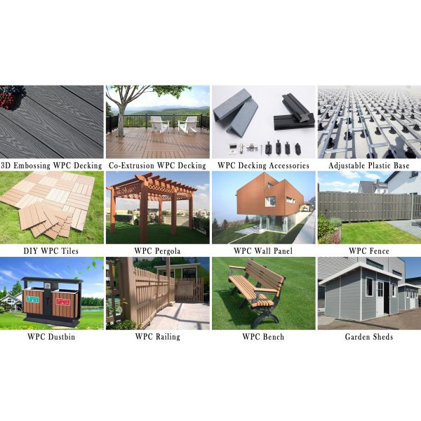 Внешний стенный панель WPC для внутреннего / наружного декора в офисе отеля и торговом центре