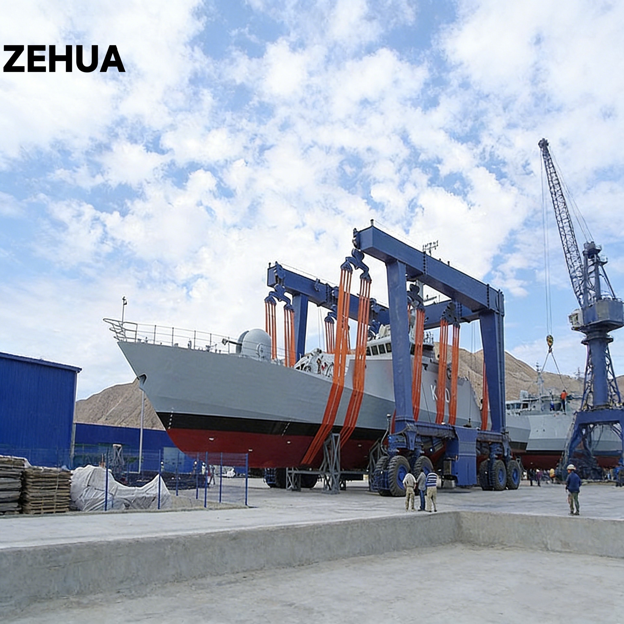 Shipyard Use Boat Hoist for Yacht Lifting 100t 200t 300t Yacht Crane Electric Hoist Boat Lifting System