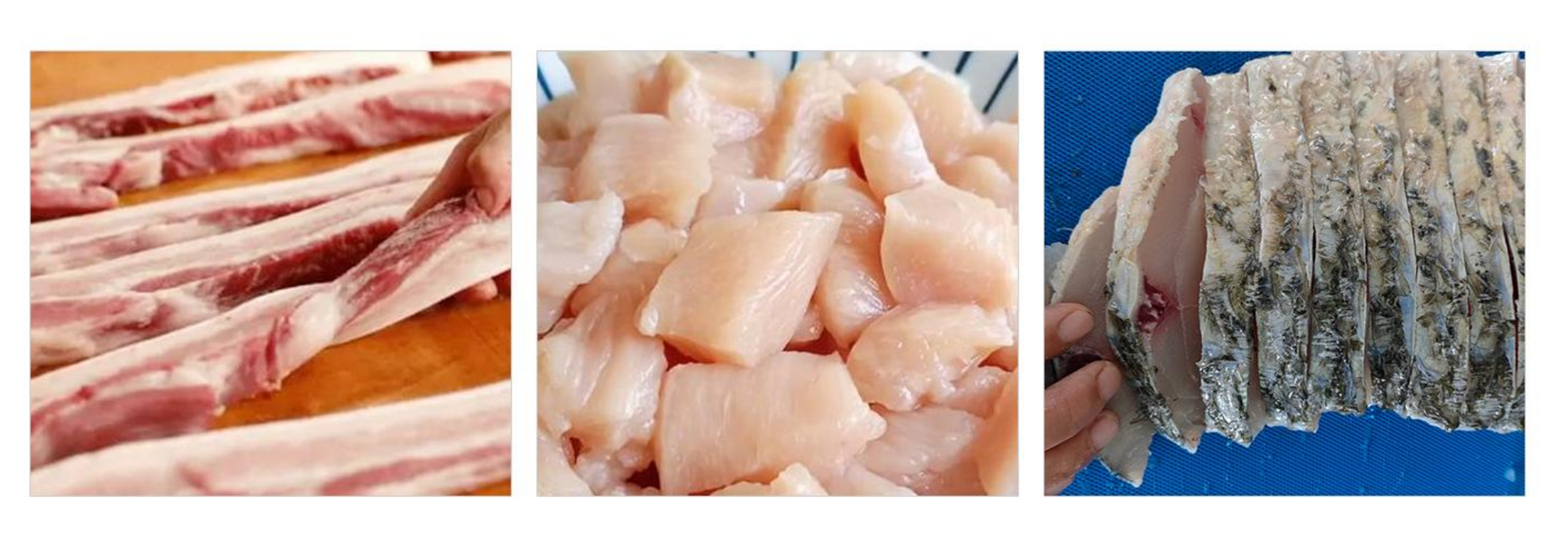 Коммерческая 304 нержавеющая сталь свежее мясо курица рыба полосы резки измельчения резки машина