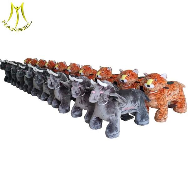 Hansel factory wholesale stuffed animals battery walking animal rides for baby and adults