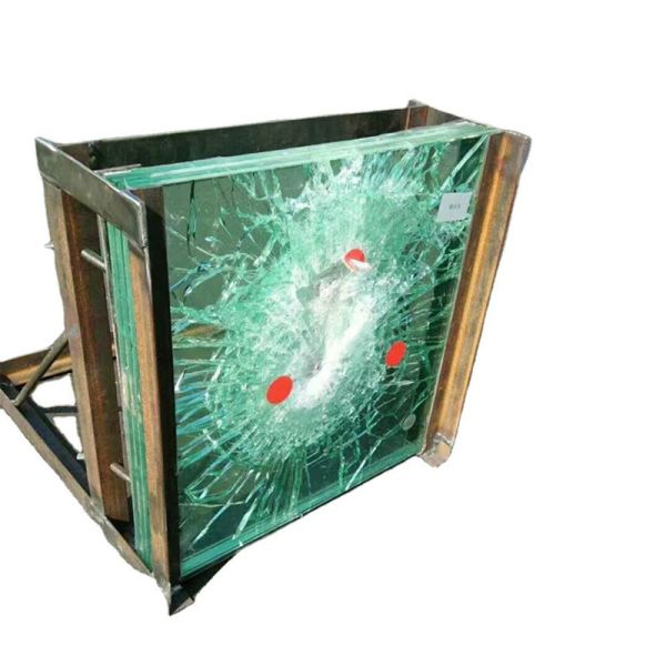 High-definition bulletproof laminated glass, 25-95mm, for jewelry display & curtain walls.