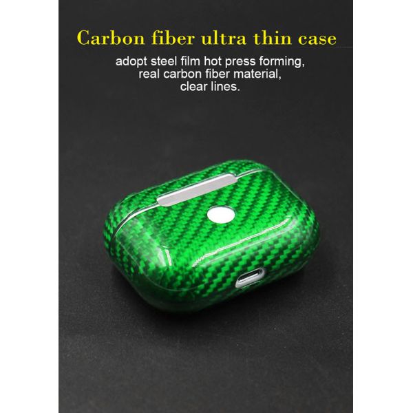 Военный случай волокна углерода Airpods ранга для Airpods Pro 3