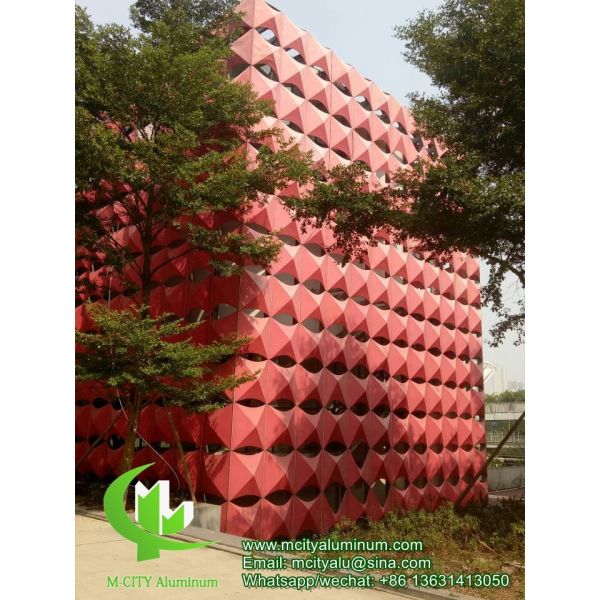 Покрытие порошкообразным Алюминиевым перфорированным стеклом для балкона с металлическим листом 3 мм с порошкообразным покрытием