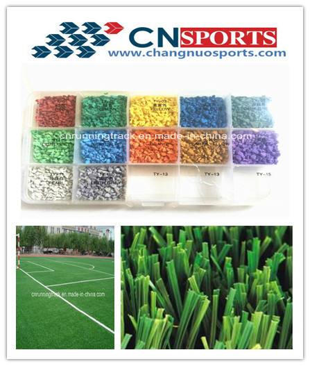 IAAF EPDM Rubber Granules , Children Playground Artificial Grass Rubber Granules