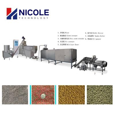 Inoxydable d'extrudeuse d'alimentation des animaux de granules de poissons adapté aux besoins du client