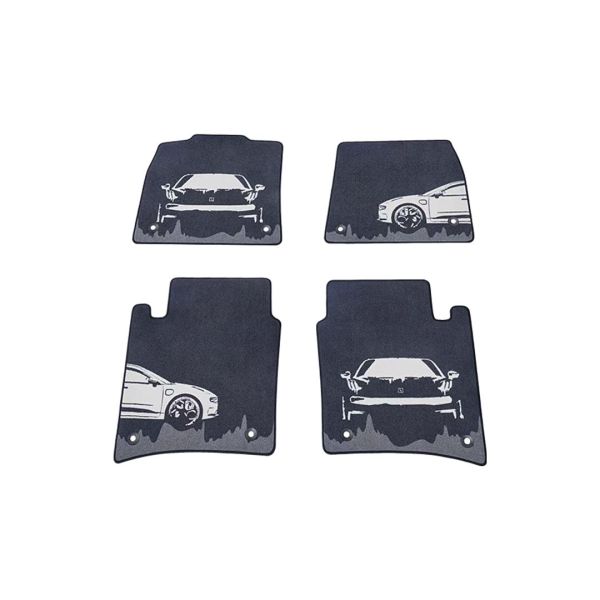 3PCS ZEEKR Car Fitment Silhouette Art Foot Cushion Blanket Surface Innovative Design
