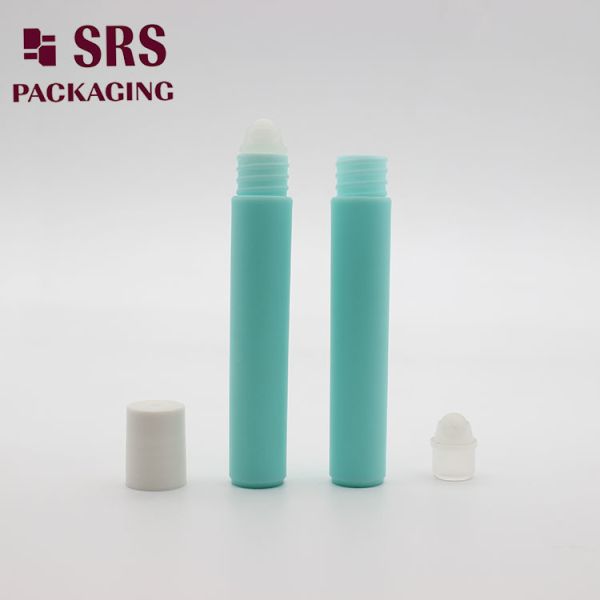 Metal Roller Ball Plastic Refillable Roll On Bottle 8ml for Perfume Essential Oil