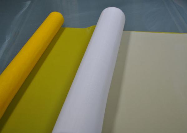 110T 40 Micron White Polyester Screen Printing Mesh 144 Inch