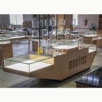 Anúncio publicitário de vidro do armário do metal do projeto varejo da decoração dos dispositivos elétricos da exposição da joia