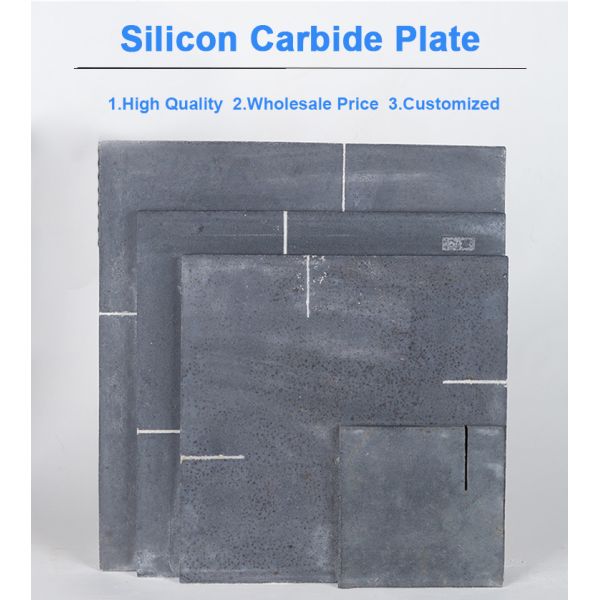 Recrystallized Silicon Carbide Plate RSIC SiSiC Refractory Ceramic Plate High Temperature SiC Sanitary Ware Kiln Furniture