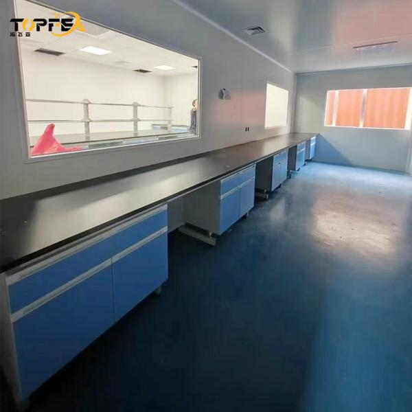Multi-Functional Laboratory Furniture Table with Cupboard and Accessories