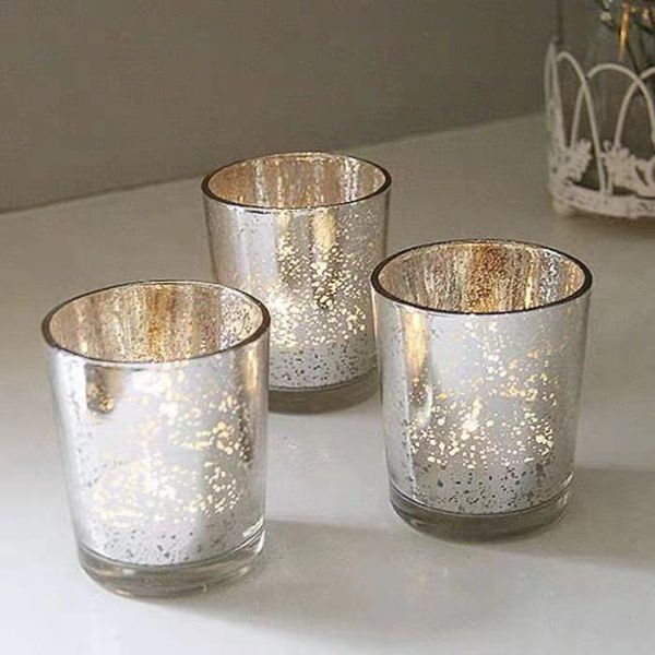 Luxury Empty Scented Candle Jar Electroplating Carving Unique Candle Jars With Lids