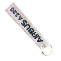 ​Custom Airbus Keychain - Aviation-Themed Embroidered Gift with Durable Metal Ring & Eco Materials​