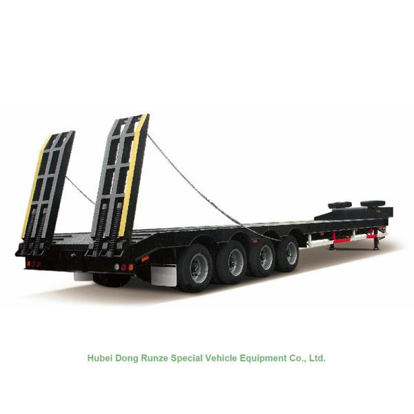 Heavy Duty Gooseneck 4 Axle  Lowboy Trailers 80 - 90 ton