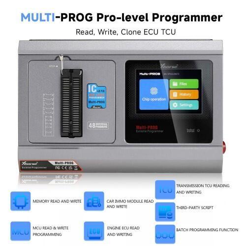 Programmeur Xhorse VVDI Multi Prog avec adaptateurs VH24 SOP44 & TSOP48+VH29 EEPROM & FLASH+VH30 SOP44+VH31 TSOP48 EEPROM