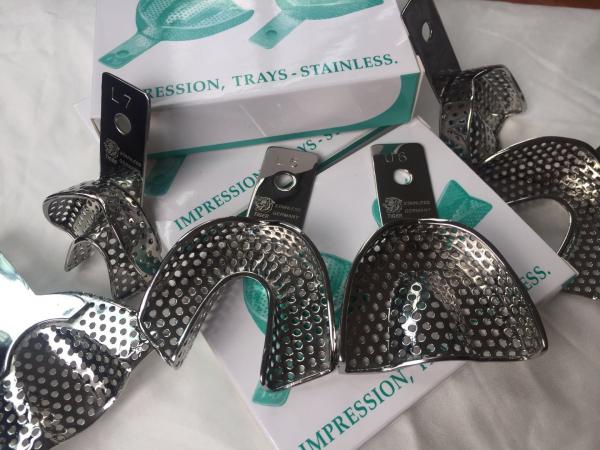 Autoclavable Dental Impression Trays Premium Quality Perforated Size #6