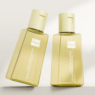 Customized 30ml PET Plastic Bottles Yellow Square Cosmetic Bottle