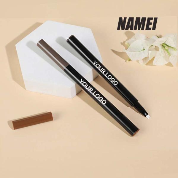 Eyebrow Pencil Waterproof Fork Tip Eyebrow Tattoo Pen Tube OEM Four Tips Eyebrow Pencil