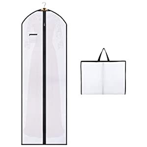 Bridal Gown Cover Cover - Long Term Storage Of Long Gowns Dresses Protection From Dust Damage