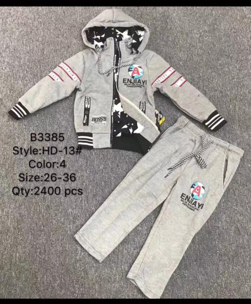 factory manufacturer wholesale custom cotton/poly/rayon exercise suits boy's sports casual wear 119