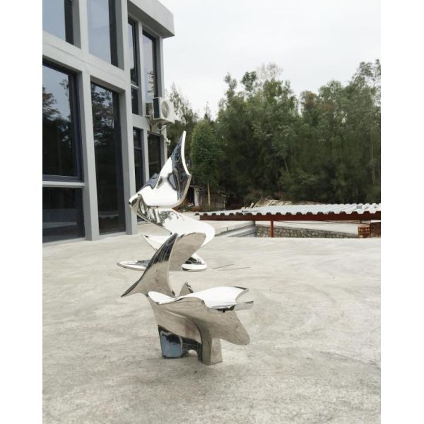 Подгонянная скульптура статуи металла современная абстрактная на открытом воздухе для украшения