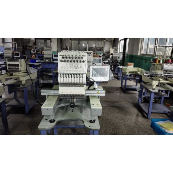 110V Single Head Embroidery Machine With High Speed Like Tajima Type For 3D Cap And T - Shirt