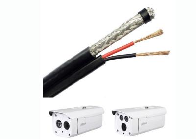 Thick Digital Coaxial Cable , RG59U Siamese Cable For Security Cameras