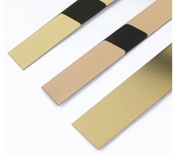 Jinhengsteel Wall Decorative Flat Tile Trims Metal Strips Stainless Steel