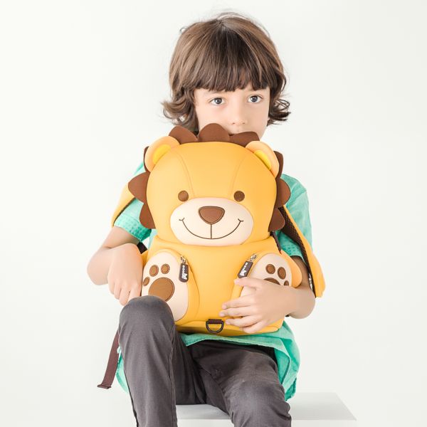 lovely lion cartoon preschool animal backpack custom children‘s backpack