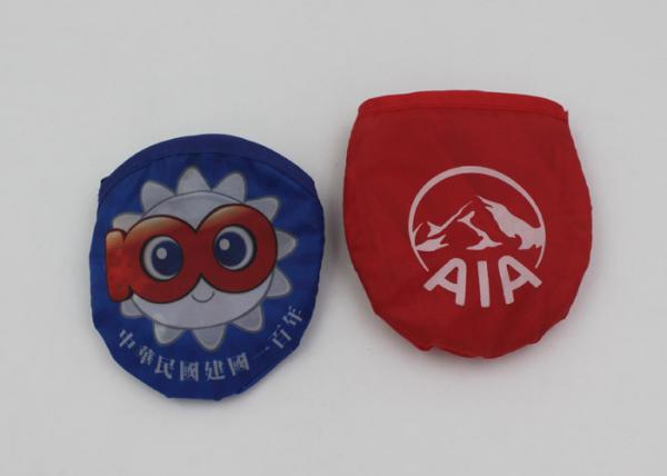 25cm Cute Dog Fabric Nylon Plastic Frisbee With Samll Pouch For Advertising