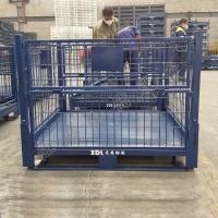 Cage à palettes pliable avec système de verrouillage