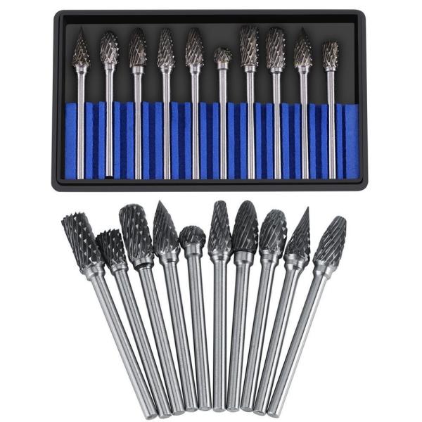 SA 6mm 6.35mm Cylinder Shape 1/4 Inch Shank Tungsten Carbide Rotary Burrs for Cutting