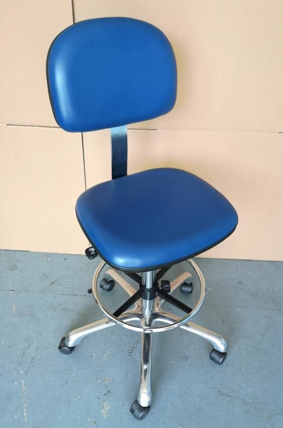 Передвижной стул офиса Backrest PU ESD кожаный противостатический