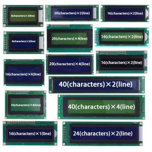 YMC0802SB-X05 Monochrome LCD Module with ST7066 Drive IC 3.0~5.0V Voltage
