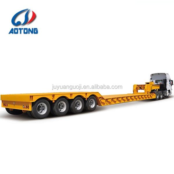 13000x3000x1650 4 eixos Trailers de cama baixa 100 toneladas Seleção de peças de trailers pesados
