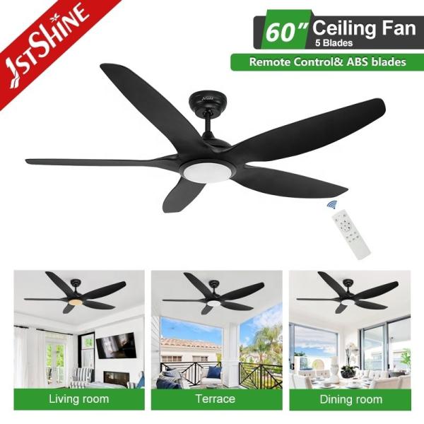 Baixo ruído 1stshine ventilador de teto LED com motor BLDC de alta velocidade e 6 opções de velocidade