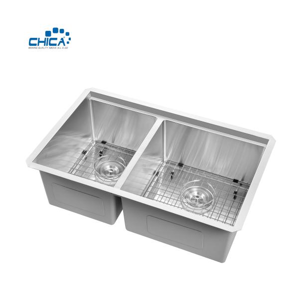 Handmade Kitchen Sink Topmount Kitchen Sink Double Bowl Kitchen Sink Stainless Steel Kitchen Sink