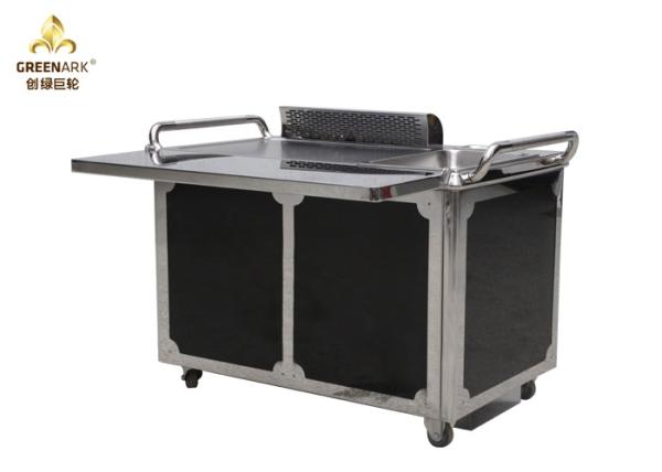 Grade japonesa preta de 1200mm Teppanyaki que cozinha o equipamento/a placa elétrica Teppanyaki do restaurante
