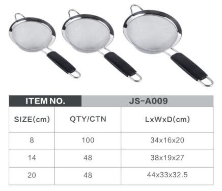 Good Quality Stainless Steel Fine Tea Mesh Strainer Colander Food Rice Vegetable Strainer