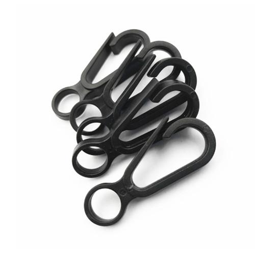 Plastic POM 1G Mini Snap Hook Black POM Quick Link Lanyard Accessories