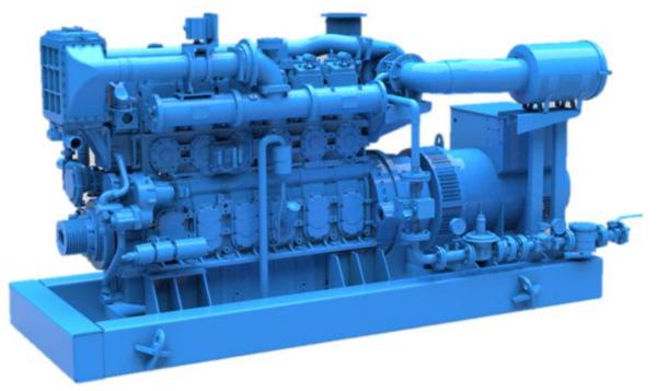 YC6CG-600N5LC  Natural Gas Gen Set 600kw Engine 1080A