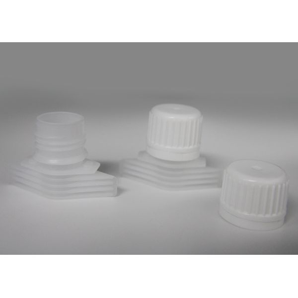 PE Food Grade Pour Plastic Spout Caps For Sugar Packing Bag Diameter 16mm